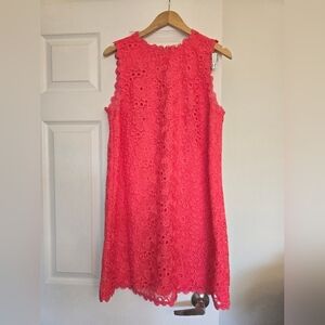Kate Spade Elegant Coral Lace Dress